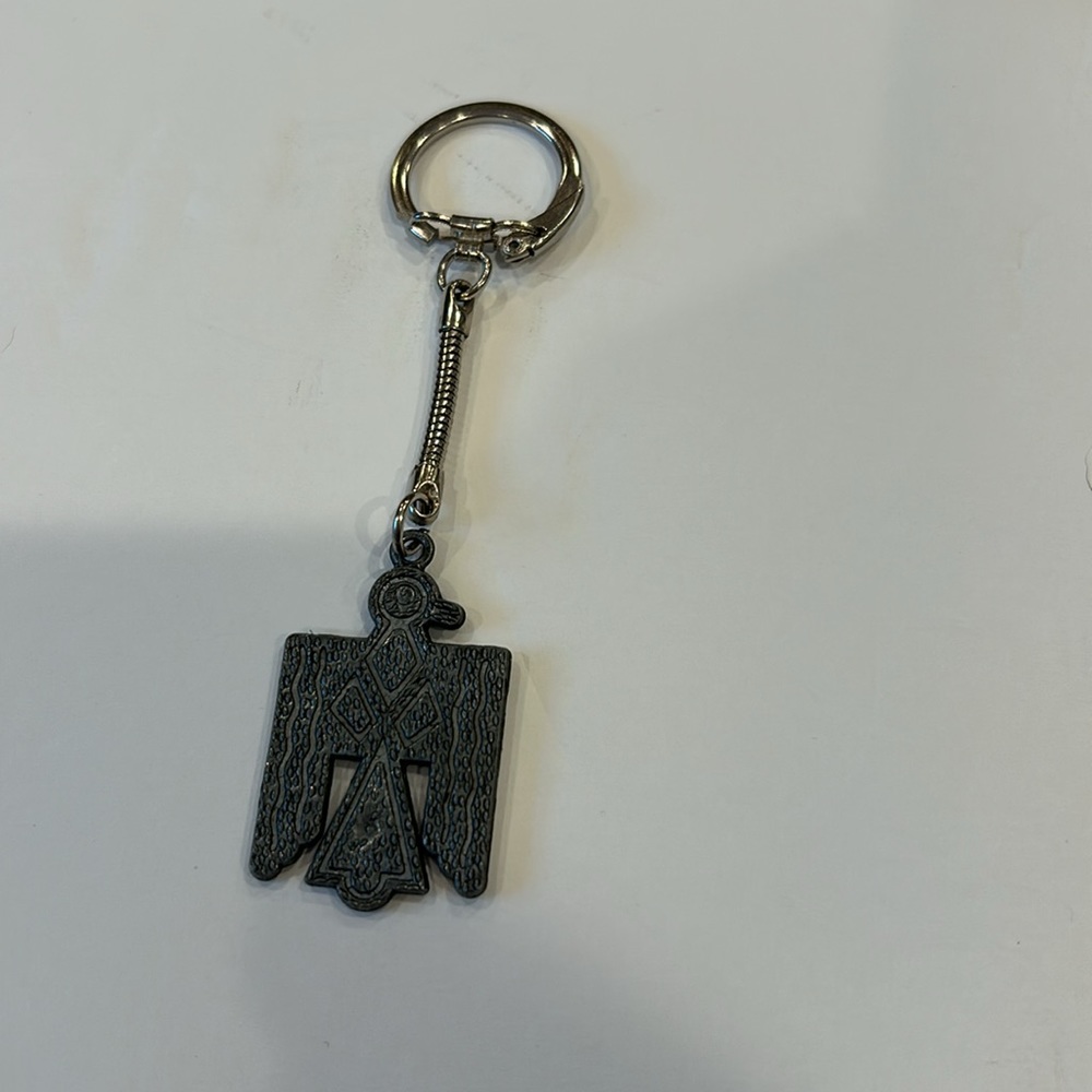 Vintage Keychain Native Thunderbird Key Ring - image 4